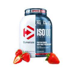 Dymatize Iso 100 Protein Powder Strawberry 2.3kg 5lb