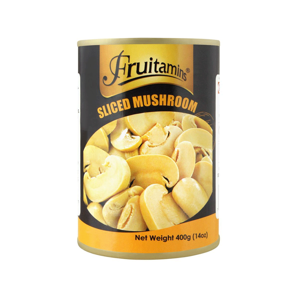 Fruitamins Sliced Mushroom Tin 400g