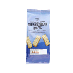 M&s Mini All Butter Shortbread Fingers 125g