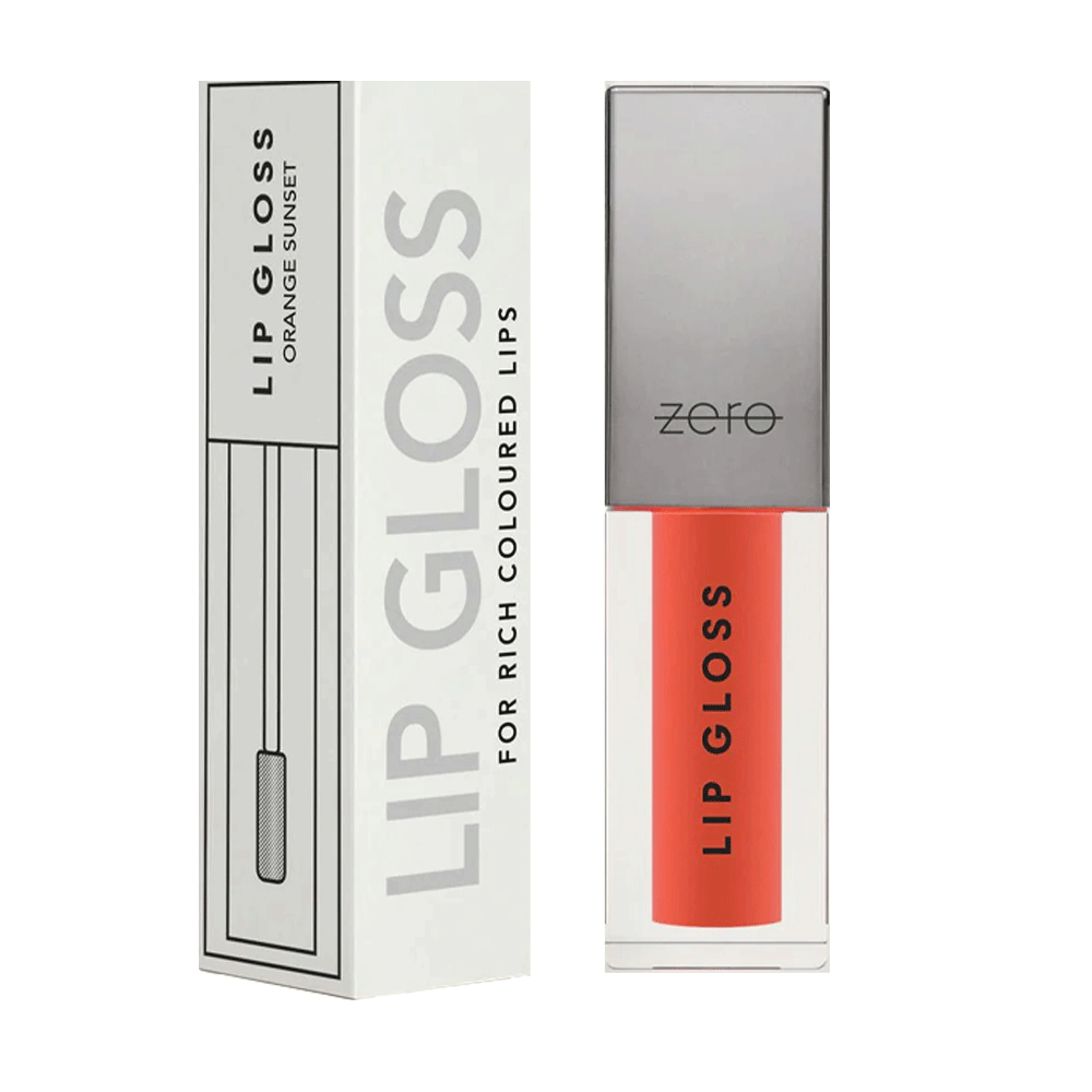 Zero Makeup Lip Gloss Orange Sunset 4.8ml
