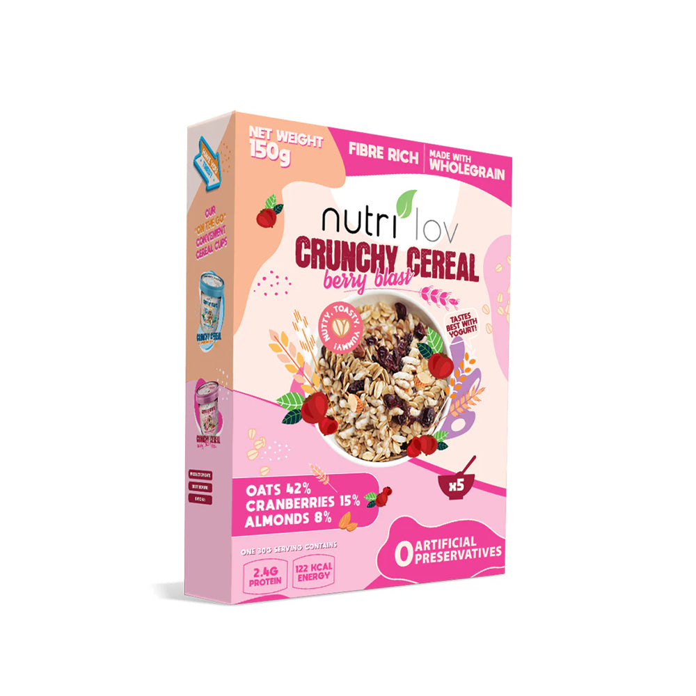 Nutri lov Crunchy Cereal Berry Blast 150g