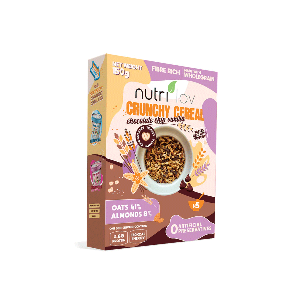Nutri Lov Crunchy Cereal Chocolate Chip Vanilla 150g – Springs