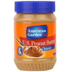 American Garden Peanut Butter Chunky 510g