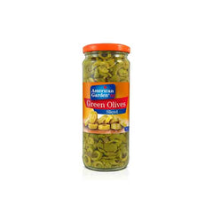 American Garden Green Olives Sliced 450g