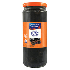 American Garden Black Olives Sliced 450g