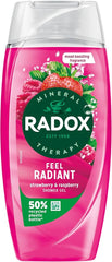 Radox Feel Radiant Strawberry & Raspberry Shower Gel 225ml