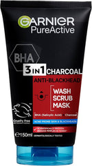 Garnier Skin Active 3in1 Charcoal Wash 150ml