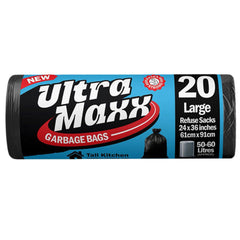 Ultra Maxx 20 Large Garbage Bags 24x36