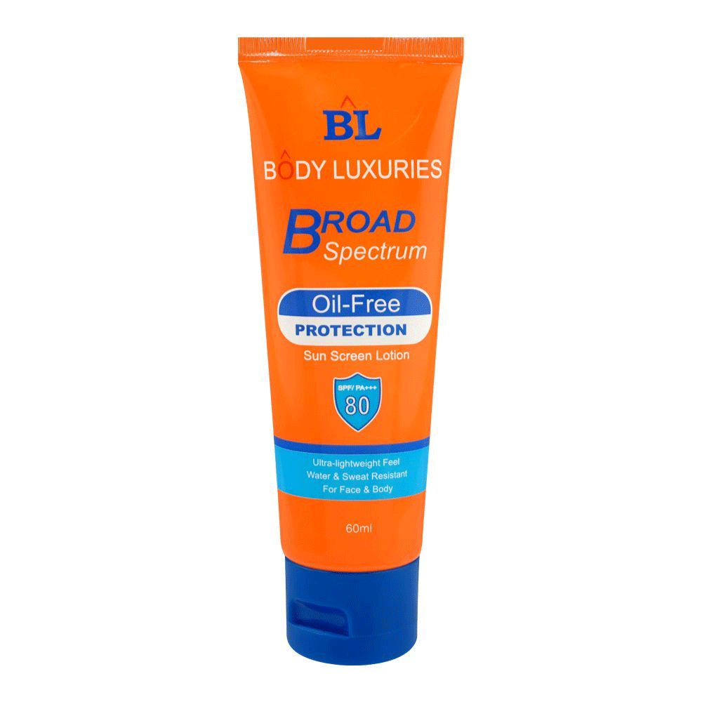 Body Luxuries Broad Spectrum Spf 80 Sun Screen Lotion 60ml