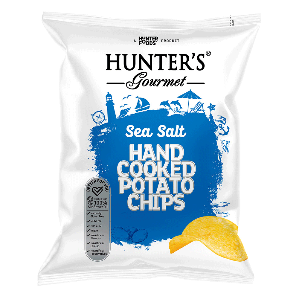 Hunter's Sea Salt Chips 125g