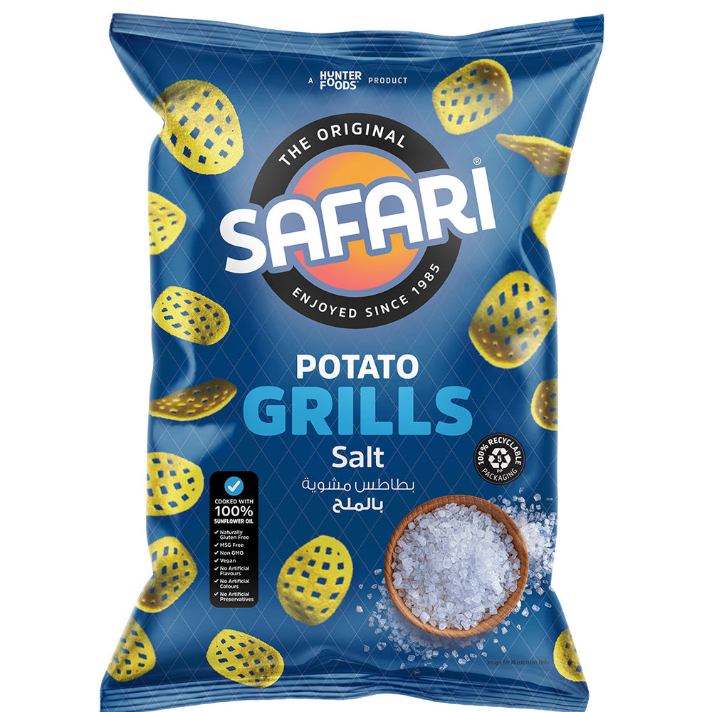 Safari Potato Grills - Salt 125g