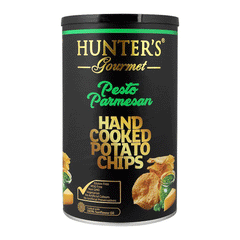 Hunter's Pesto Parmesan Hand Cooked Patato Chips 150g