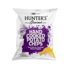 Hunter's Sea Salt & Crushed Black Papper Chips 40g