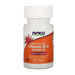 Now Vitamin D-3 10000iu Softgels 120s