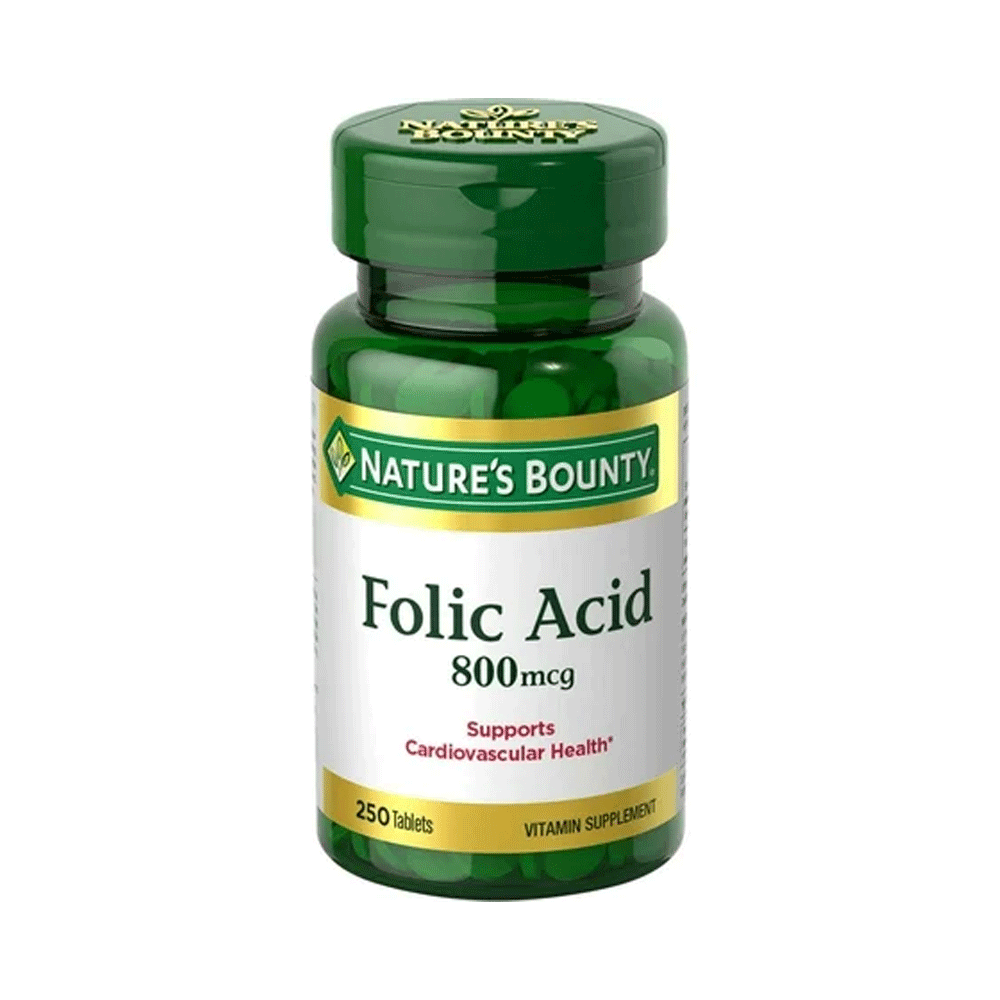 Natures Bounty Folic Acid 800mcg Tab 250s