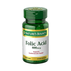 Natures Bounty Folic Acid 800mcg Tab 250s