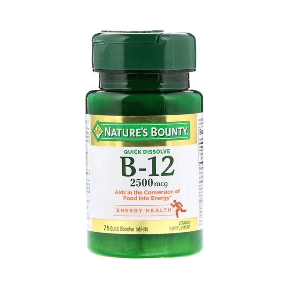 Natures Bounty B-12 2500mcg 75 Tab
