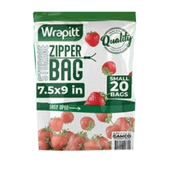 Wrapitt Zipper Bag Storage Small 20`s