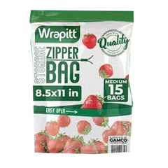 Wrapitt Zipper Bag Storage Medium 15`s