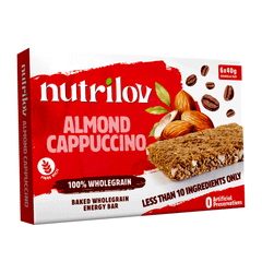 Nutrilov Almond Cappuccino Granola Bar 6 X 45g
