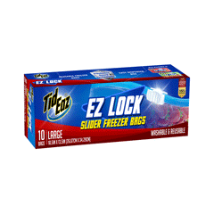 Tid Eaz Ez Lock Slider Freezer Bags Large 10s
