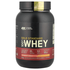 On Gold Standard Whey Protein Strawberry & Banana 907g 2lb
