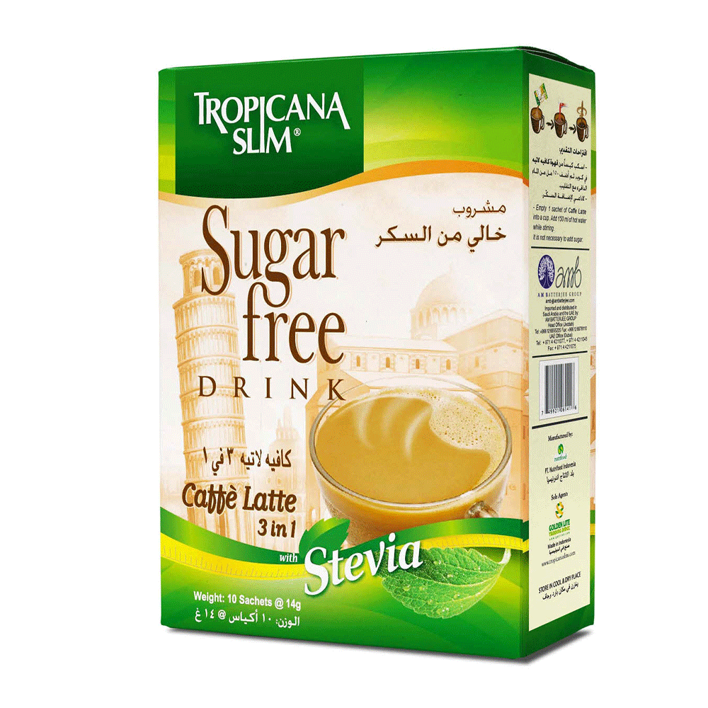 Tropicana Slim Caffe Latte S/f 10 S