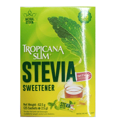 Tropicana Slim Stevia Sweetener 25 Sachets