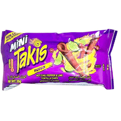 Mini Takis Hot Chili Pepper & Lime Tortilla Chips 35g