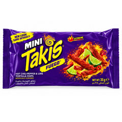 Mini Takis Hot Chili Pepper & Lime Tortilla Chips 35g