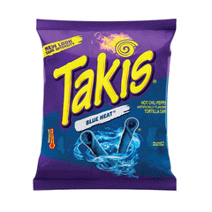 Takis Blue Heat Hot Chili Pepper Tortilla Chips 92.3g