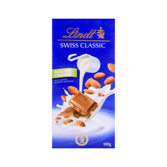 Lindt Swiss Classic Milk Chocolate 100g.