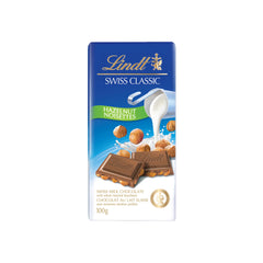 Lindt Swiss Classic Milk Chocolate Hazelnut Noisettes 100g