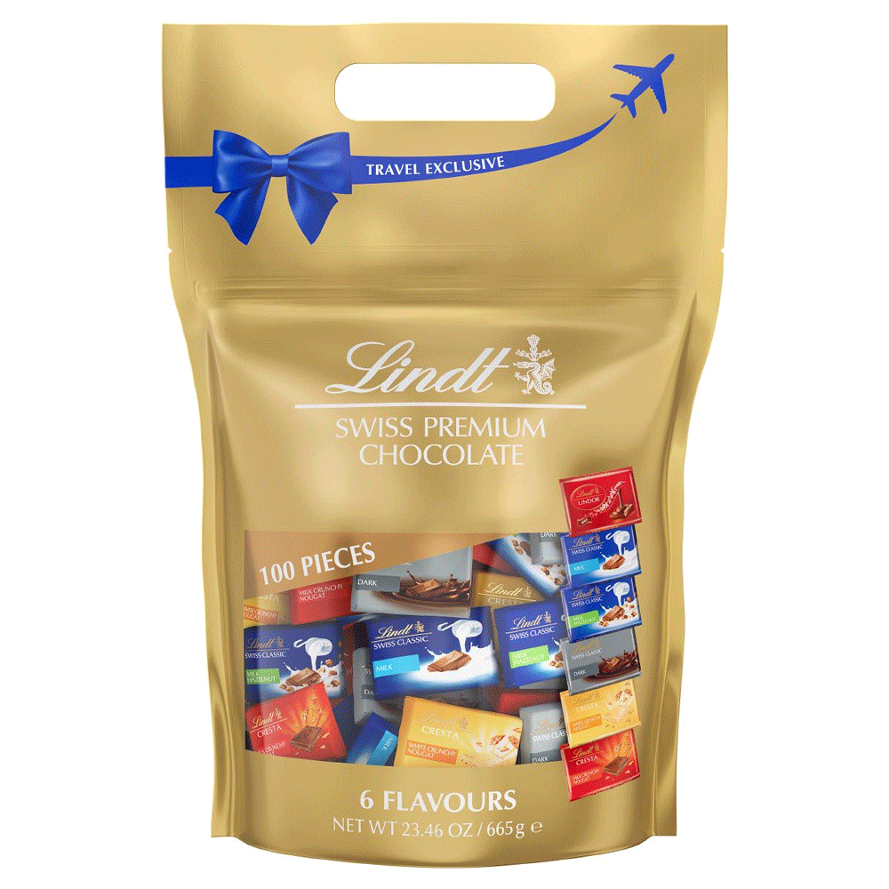 Lindt Swiss Premium Chocolate 100s 665g