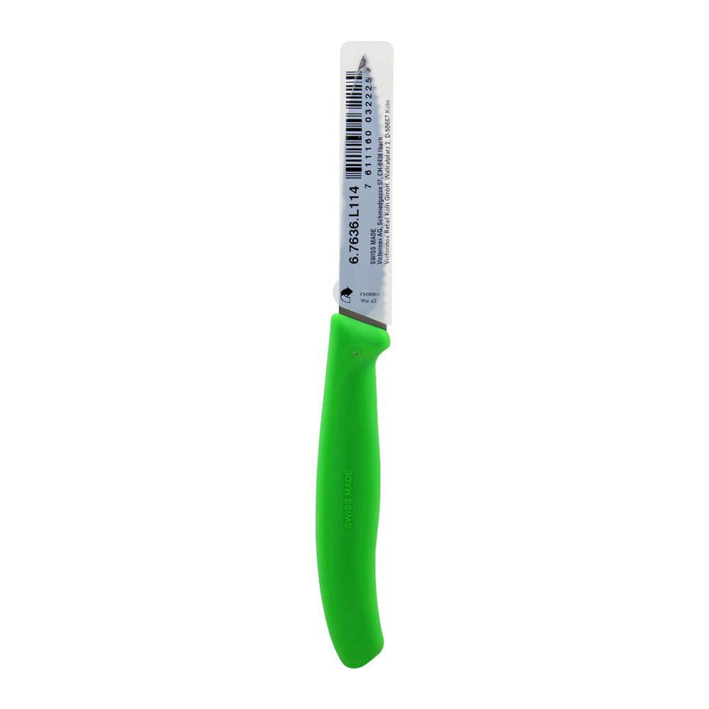 Victorinox Green Wavy Knife 6.7636.L114