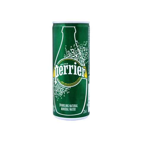 Perrier Sparkling Natural Mineral Water Can 250ml