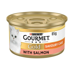 Gourmet Cat Food Gold Savoury Cake Salmon 85g