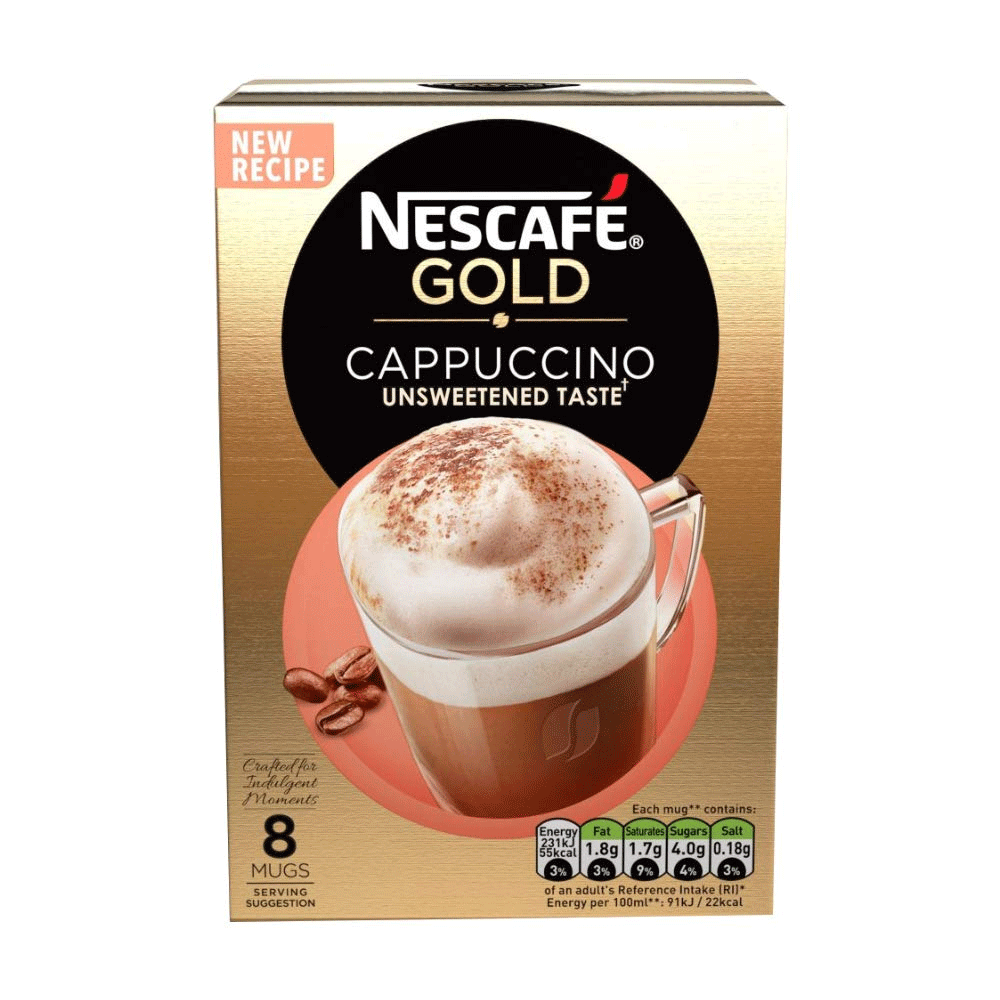 Nescafe Gold Cappuccino Unsweetened Taste 113.6g