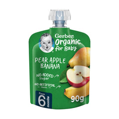 Gerber Pear Apple & Banana Baby Food 90g