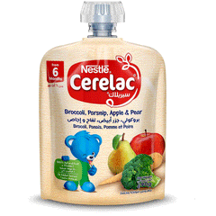 Nestle Cerelac Broccoli, Parsnip, Apple & Pear 90g