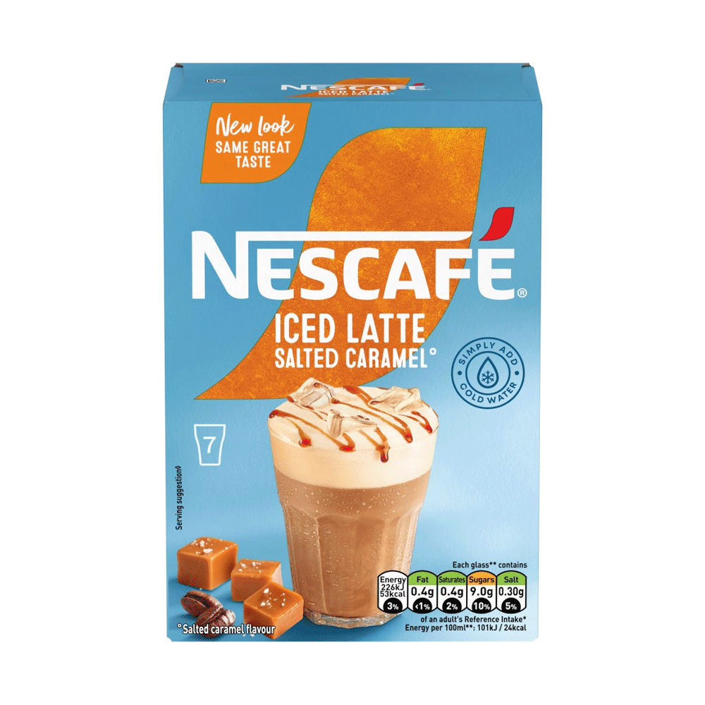Nescafe Gold Iced Latte Salted Caramel Coffee 101.5g