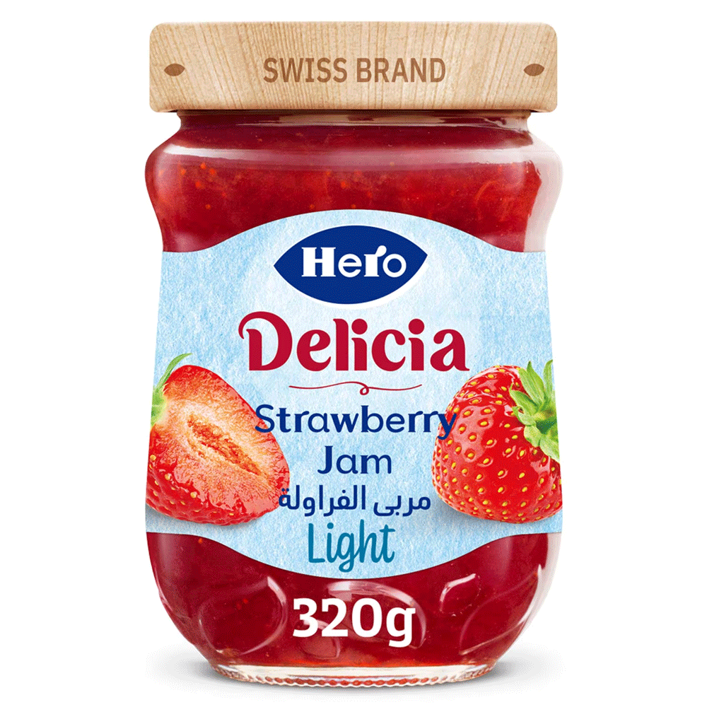 Hero Delicia Light Strawberry Jam 320g