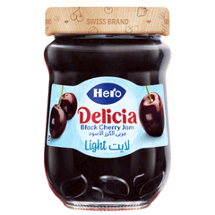 Hero Delicia Light Black Cherry Jam 320g