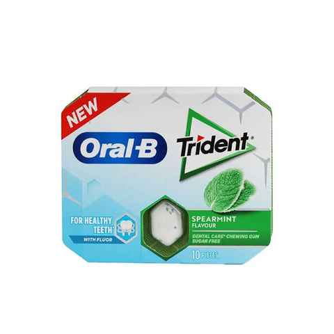 Oral-B Tridenrt  Peppermint Flavour Gum Sugar Free 10pc