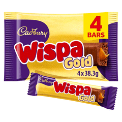 Cadbury Wispa Glod Chocolate 4x38.3g=153.2g