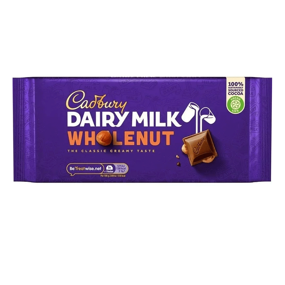 Cadbury Dairy Milk Whiolenut Chocolate 180g