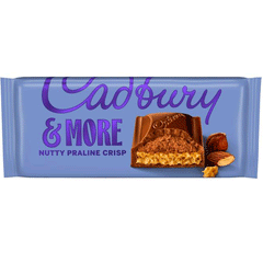 Cadbury Nutty Praline Crisp Chocolate 180g