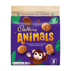 Cadbury Animals Milk Chocolate Biscuits 99.5g