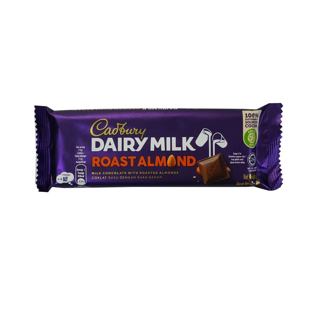 Cadbury Dairy Milk Roasted Almond 90g