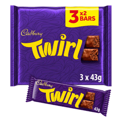 Cadbury Twirl Chocolate 3x43g